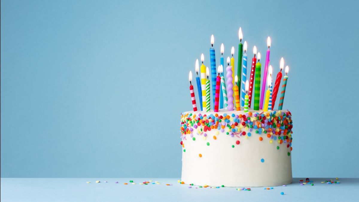 Photo of a birthday cake